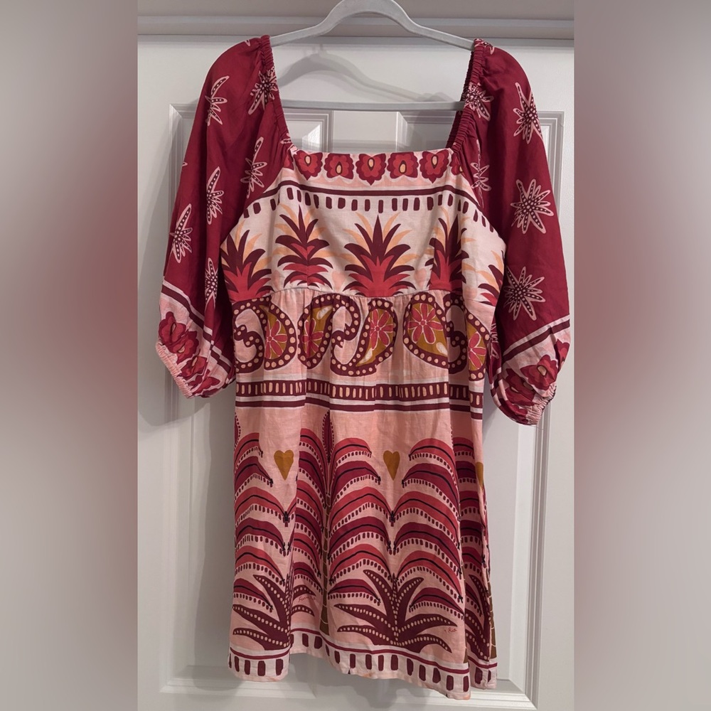 Farm Rio Square Neck Mini Dress - image 4